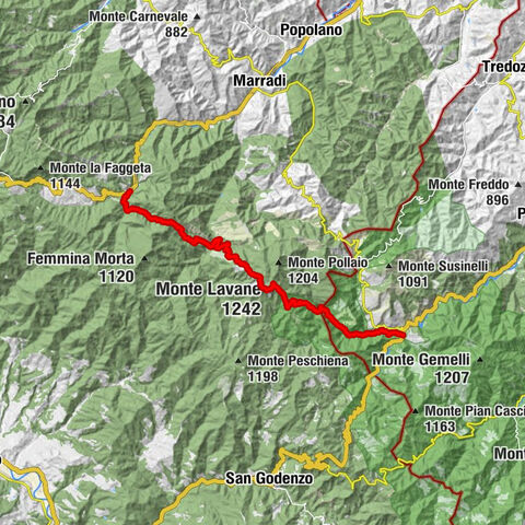 Crespino del Lamone - Sella di Monte Lavane - Monte Lavane - Chiesa Parrocchiale di Molino