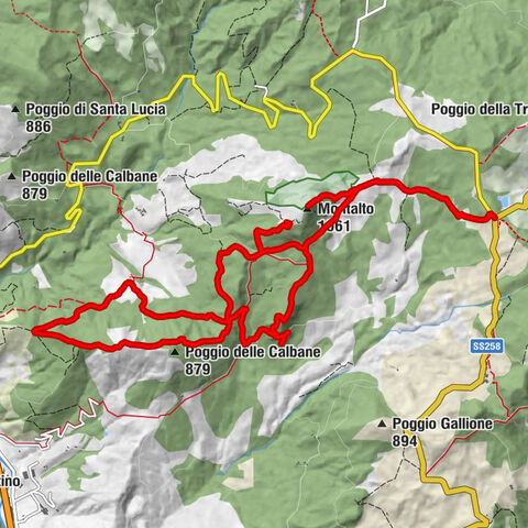 Pieve Santo Stefano - Camerelle - Montalto - Eremo di Cerbaiolo