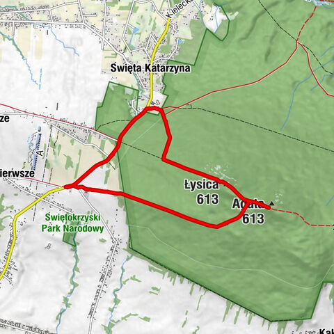 Święta Katarzyna - Agata - Łysica - Schron na Łysicy