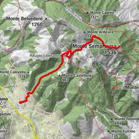 Bassiano - Sella - Monte Semprevisa - Rifugio Liberamonte