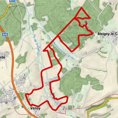 Montreuche - Tureau de Saint-Denis - Thorigny - Venoy