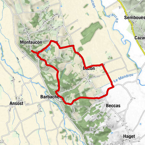 Monfaucon - Buzon - Quartier Paupets - Église Saint-Orens