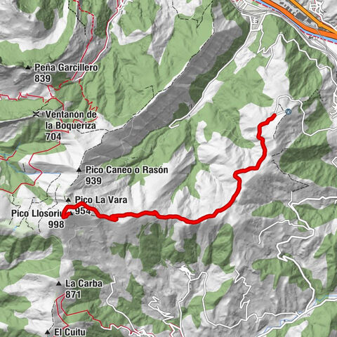 Mieres - Capilla Virgen Pastora - Monte la Blaña - Pico Llosoriu