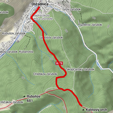 Oščadnica - Rozhľadňa Surovina - Kalinový vrch