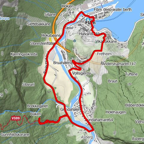 Flåm - Råken - Fretheim