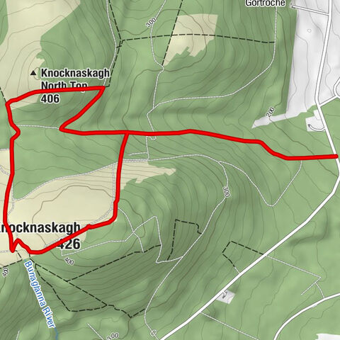 Ballydague - Knocknaskagh - Knocknaskagh North Top