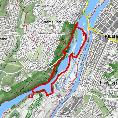 Trollhättans kommun - Tjuvfallet - Trollhättefallen - Trollhättan