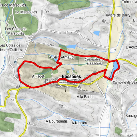 Fontaine de Saint-Fris - Basilique Saint-Fris - Église Sainte-Marie - Bassoues