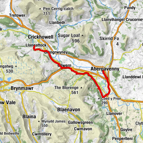 Abergavenny - Llanellen - Bethesda Chapel - Llangattock