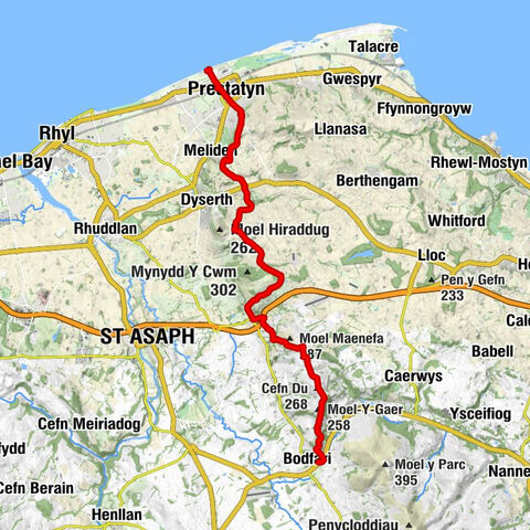 Bodfari - Moel-Y-Gaer - Cefn Du - Royal Victoria