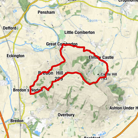 Elmley Castle - Great Comberton - St Michael - Bredon Hill