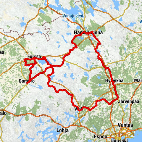 Saaristenmäki - Pirunkirkko - Karkkilan kirkko - Somero