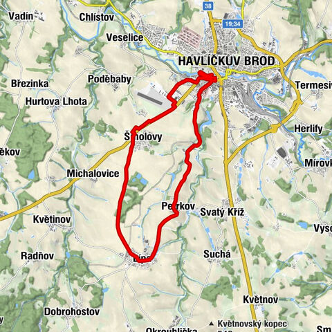 Havlíčkův Brod - Petrkov - Lípa