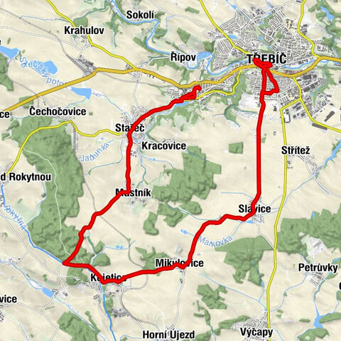 Třebíč - Za rybníkem - kostel Svatého Martina - Kaple
