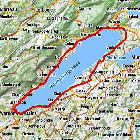 Gampelen - Rasthof Platanenhof - Église réformée baptiste de la Broye - Église Saint-Nicolas