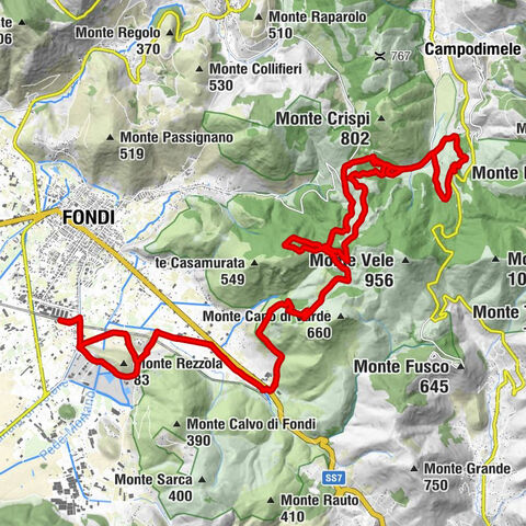 Fondi-Sperlonga - Fondi - Sant'Andrea - Passo Le Crocette