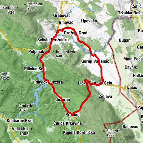 Čatrnja - crkva svetog Antuna Padovanskog - Drežnik Grad - crkva Uzvišenja Svetog Križa