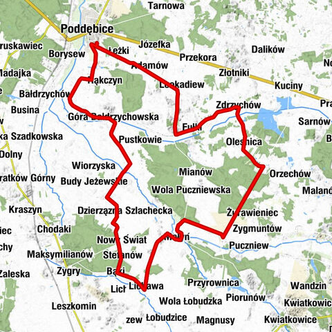 Poddębice - Byczyna - Kościół parafialny pw. św. Andrzeja Apostoła - Kościół św. Mikołaja i św. Stanisława Biskupa