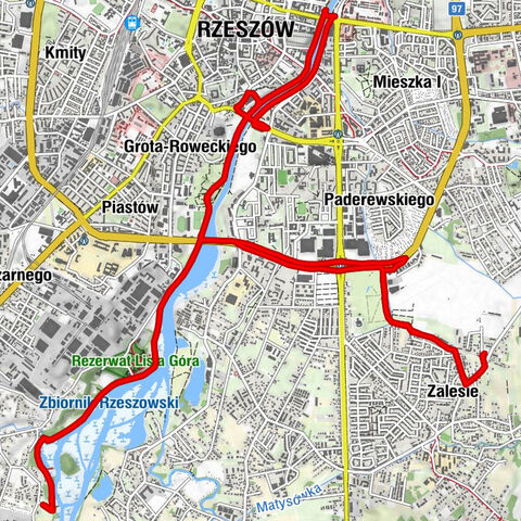 Zalesie - Baldachówka - Rzeszów