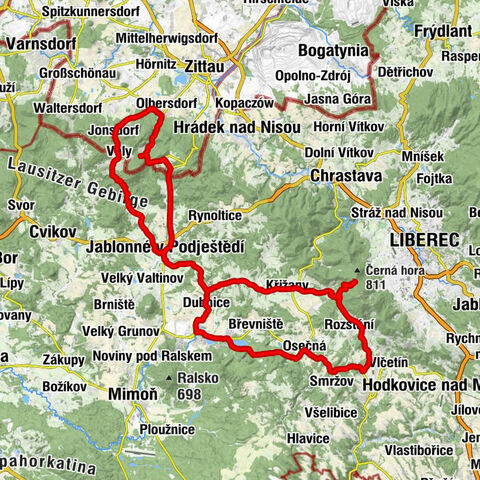 Bertsdorf - Peterstein - Kelchstein - Kelchsteinwächter