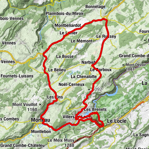 Les Brenets - Église Saint-Nicolas - Église Saint-Hubert - Col des Roches