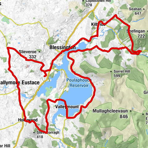 Blessington Demesne - Vallymount Church - St. Kevin's Church - Ballymore Eustace East