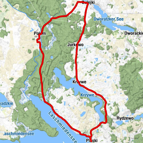 Piaski - Krzywe - Jurkowo - Sulejki