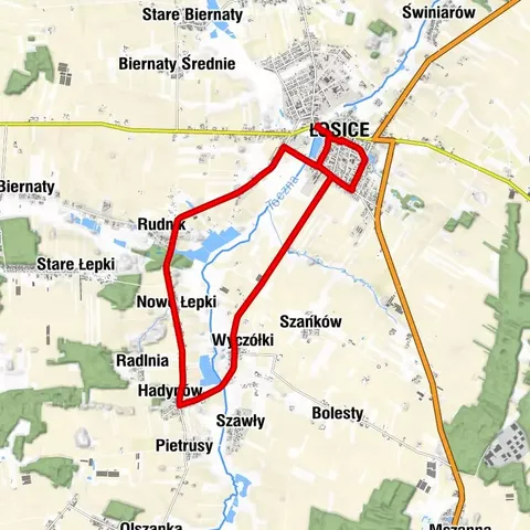 Kaplica wotywna - Kościół pw. Świętego Zygmunta - Kościół pw. Świętego Jana Chrzciciela - Kościół pw. Świętego Antoniego Padewskiego
