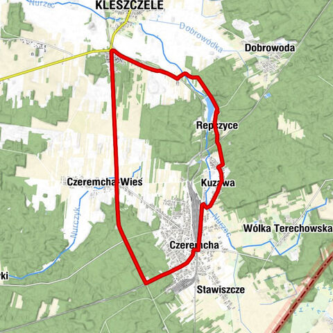 Repczyce - Cerkiew pw. św. Barbary - Kuzawa - Czeremcha