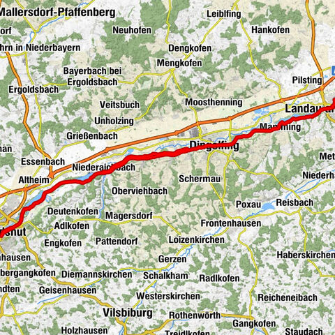 Landau (Isar) - Knusperpalast - St. Johannes - St. Nepomuk