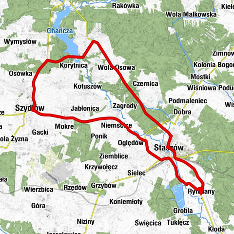 Rytwiany - Brzeziny - Staszów - Szydłów