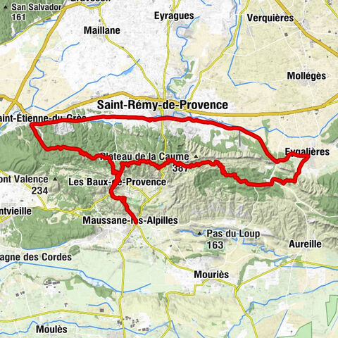 Maussane-les-Alpilles - Les Baux-de-Provence - Saint-Rémy-de-Provence - Tour de guet des Baux