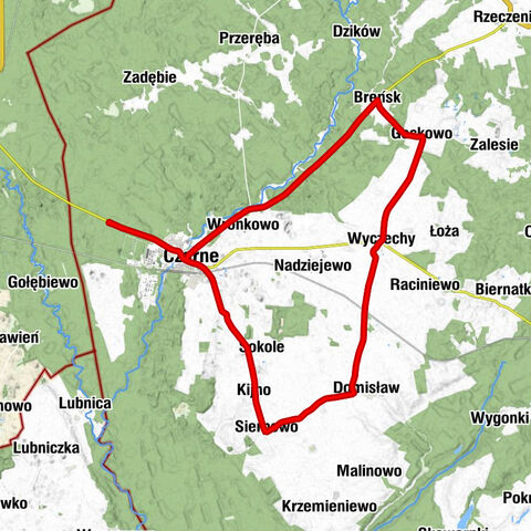 Czarne - Klubowa - Kaplica szpitalna - Kościół pw. Świętego Judy Tadeusza