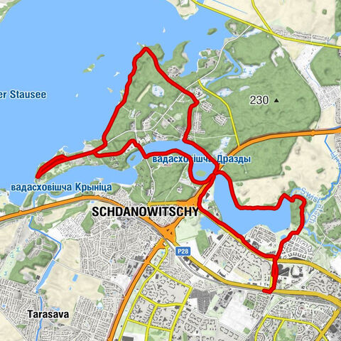 Мінск - Радужны - Зарэчча 1 - раён аг. Ждановічы