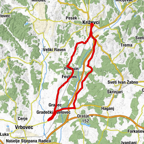Križevci - Prikraj Križevački - Sveti Martin - Kunđevec