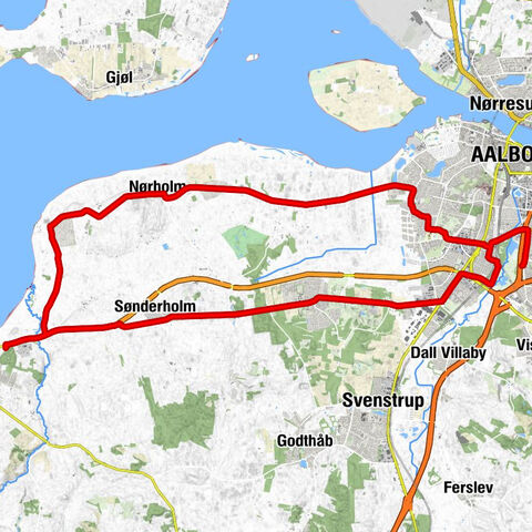 Aalborg - Bone´s Skalborg - Jensens Bøfhus, Aalborg City Syd - Nørholm Kirke