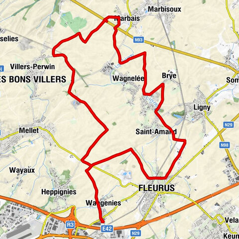 Wangenies - Fleurus - Brye - Marbais