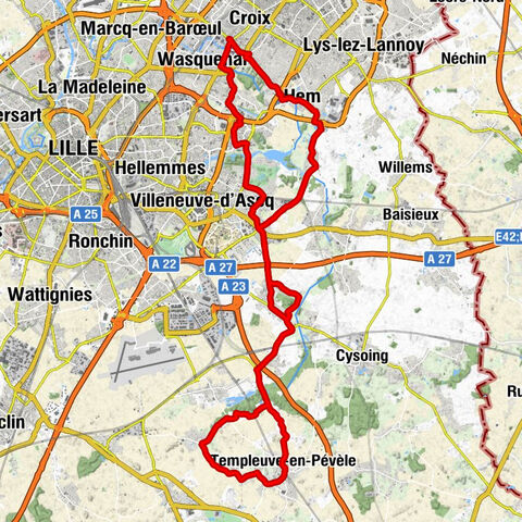 Croix Centre - Église Saint-Martin - Église Saint-Nicolas - Église Saint-Jean-Baptiste