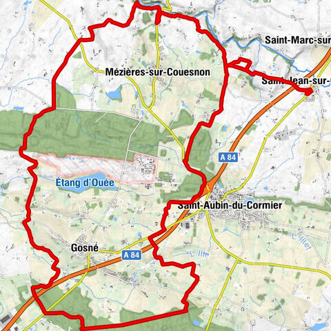 Saint-Jean-sur-Couesnon - Le Haut Monchevron - L'Epine - Le Moulin du Houx