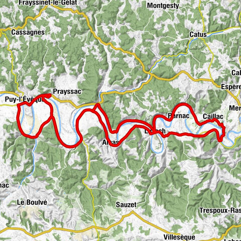 Douelle - Église Saint-Laurent - Église Saint-Hilaire - Église Saint-Martin