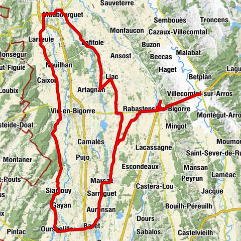 Villecomtal-sur-Arros - Église Saint-Pierre - Église de l'Assomption de Maubourguet - Église de l'Invention-de-Saint-Étienne