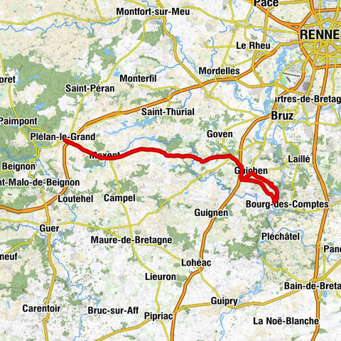 La Basse Bouëxière - Breizh Tourmalet - Église Saint-Maxent - La Courtinais