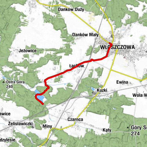 Włoszczowa - Łachów - Kościół pw. Wniebowzięcia Najświętszej Maryi Panny - Łachowska Piła