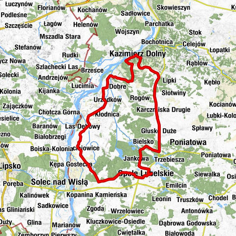 Opole Lubelskie Wąskotorowe - Opole Lubelskie - Kaplica filialna w Łaziskach - Kazimierz Dolny