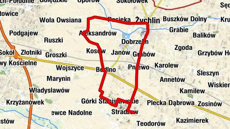 Odolin - Zleszyn - Odolinek - Żychlin