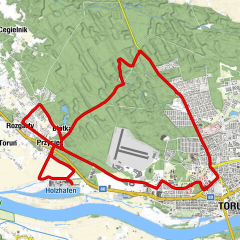 Przysiek - Restauracja Lawenda - Kościół pw. Świętego Antoniego - Kaplica pw. Świętej Barbary