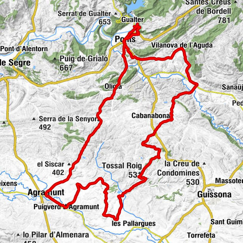 Gualter - Santa Maria - Tossal Roig - Tossal del Batista