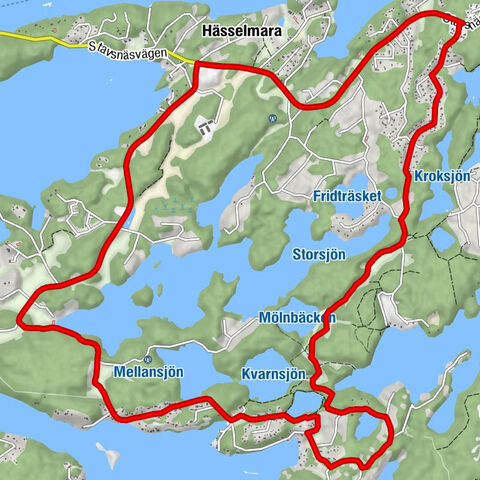 Värmdö kommun - Hässelmara - Didriksdal - Rådalen