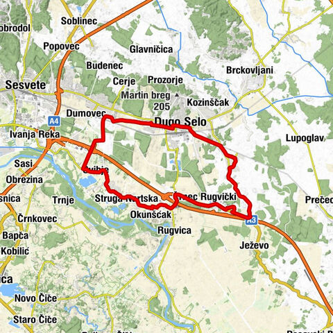 Dugo Selo - crkva svetog Martina biskupa - crkva Uznesenja Blažene Djevice Marije - Velika Ostrna