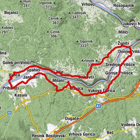 Johi - Glavica - Vukova Gorica - Gornje Prilišće